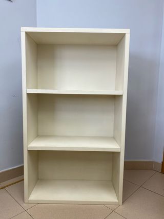 Estantería 3 baldas beige