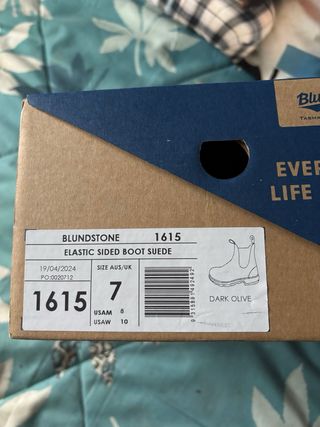 Botines Blundstone 1615 ante encerado. UNISEX 