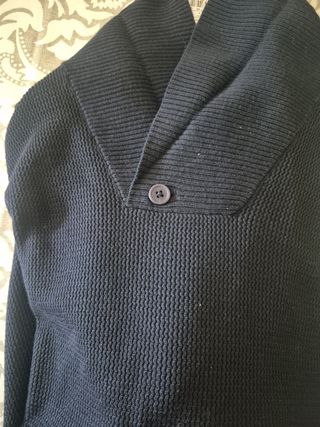 Jersey Cortefiel XL azul - Cuello alto