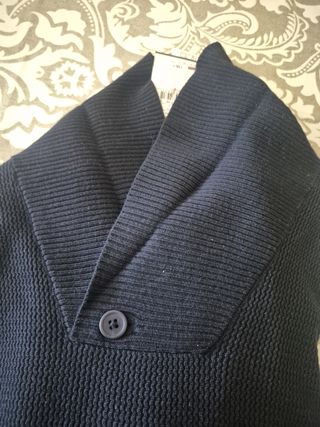 Jersey Cortefiel XL azul - Cuello alto