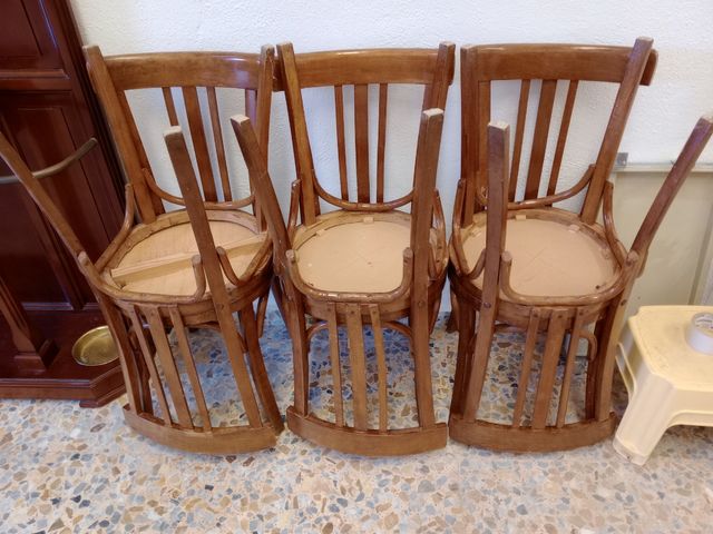 6 Sillas Madera Antiguas