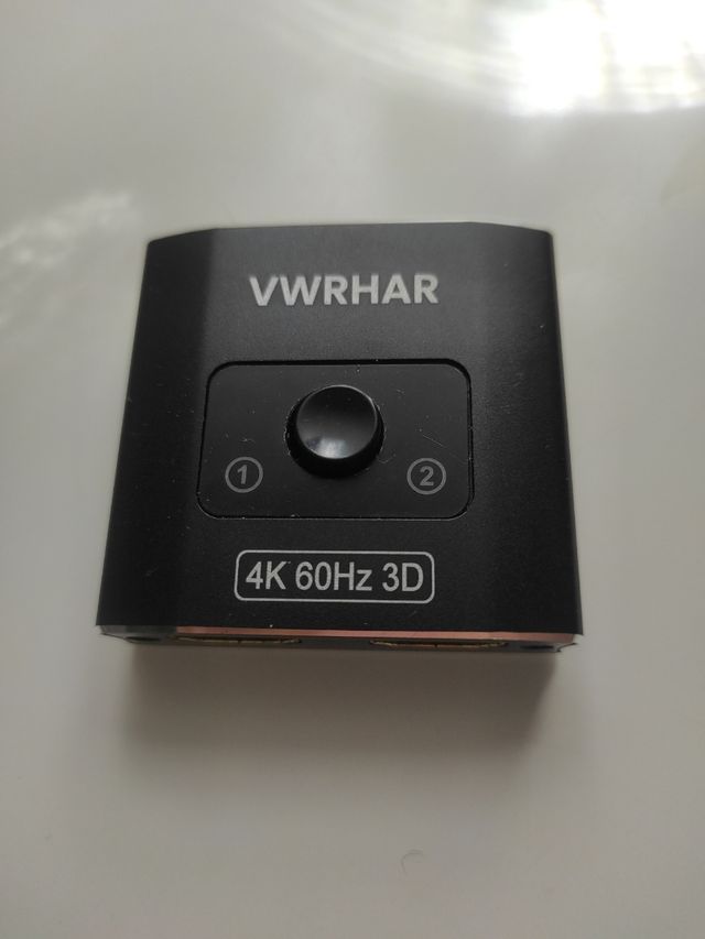 Conmutador HDMI VWRHAR 4K. 2/1