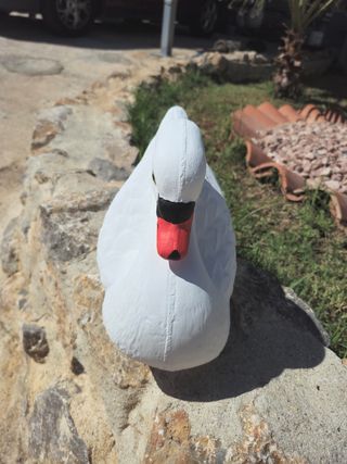 Cisne blanco de jardín - Figura decorativa