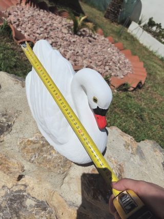 Cisne blanco de jardín - Figura decorativa