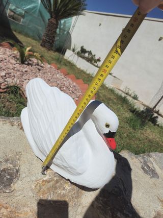 Cisne blanco de jardín - Figura decorativa