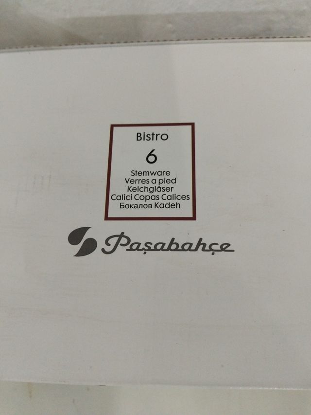 6 Copas Vino Pasabahce Bistro