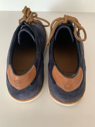 Zapatos Massimo Dutti ante azul marino