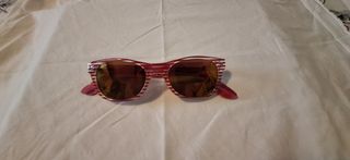 Gafas rayas rosas niña