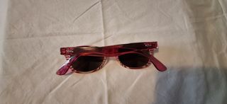 Gafas rayas rosas niña