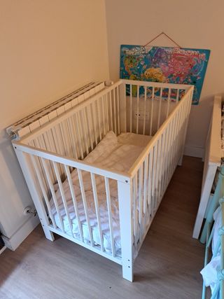 Cuna bebé Ikea blanca