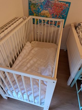Cuna bebé Ikea blanca