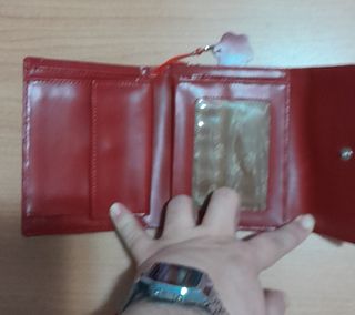 Monedero rojo - cartera corazón