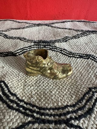Miniatura bronce zapato boda