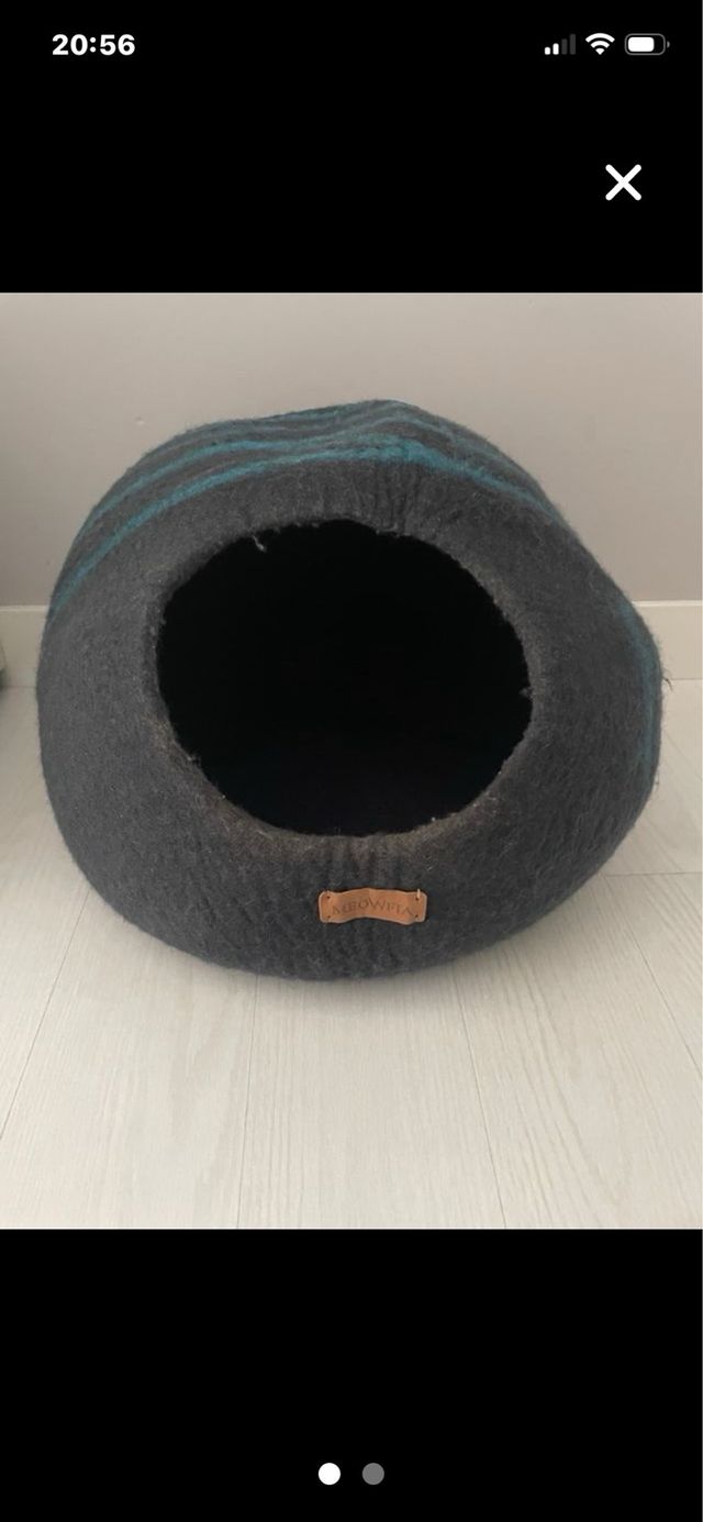 Cama Gato Fieltro
Gris-Verde