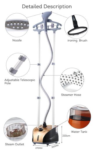 Vaporizador de ropa vertical de 1950W