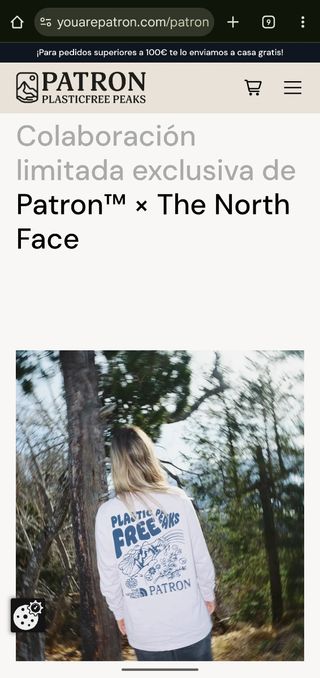 The North Face. Camiseta manga larga Talla M 
