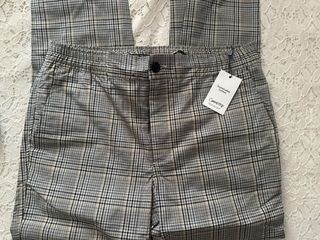 Pantalón cuadros Mango - Beige/Marrón