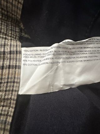 Pantalón cuadros Mango - Beige/Marrón