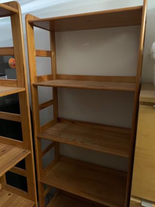 Estanterías de madera 4 baldas