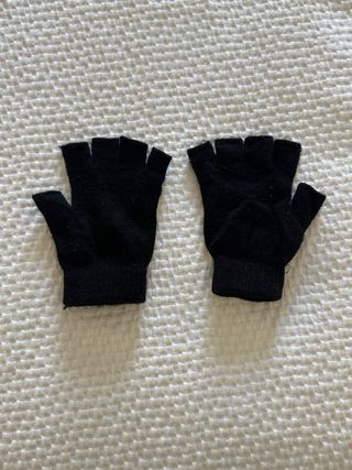 Guantes negros sin dedos unisex