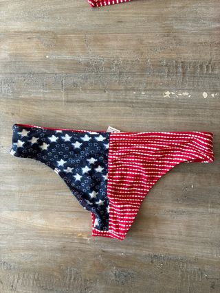 Bikini Hollister M - Rojo y Azul