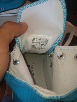 Converse turquesa altas