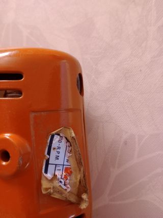 Taladro antiguo naranja. Funciona perfectamente 