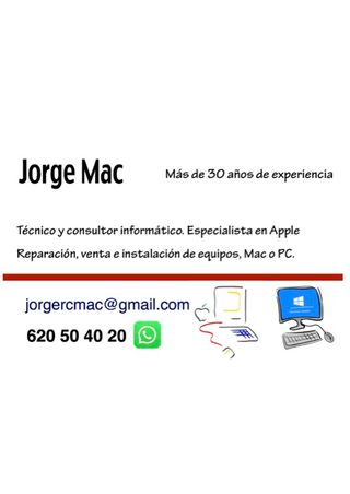 Técnico / consultor informático Mac y PC