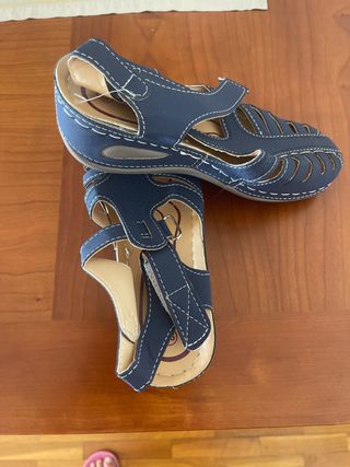Sandalias mujer azules