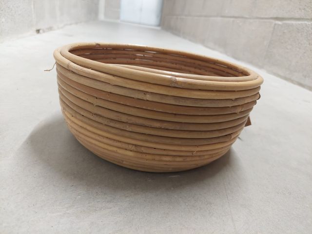 Cesta rattan redonda