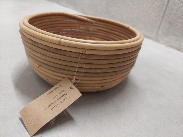 Cesta rattan redonda