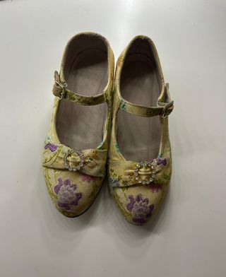 Traje Fallera niña - amarillo y rosa