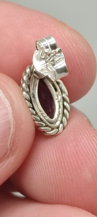 Pendientes Amatista Plata 925