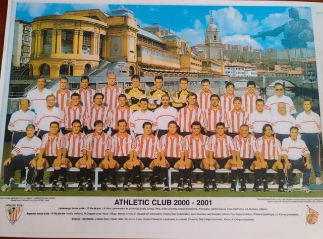 LÁMINA PÓSTER ATHLETIC CLUB BILBAO 2000/2001