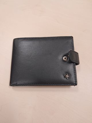 Cartera negra hombre - Piel