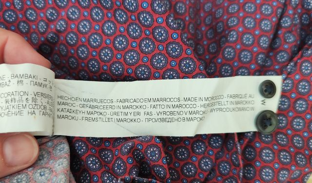 Camisa Zara hombre roja - M