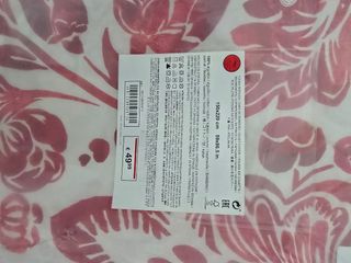 Funda nórdica roja y blanca cama 90
