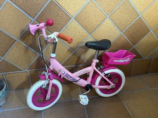 Bicicleta niña 12" rosa