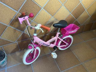Bicicleta niña 12" rosa