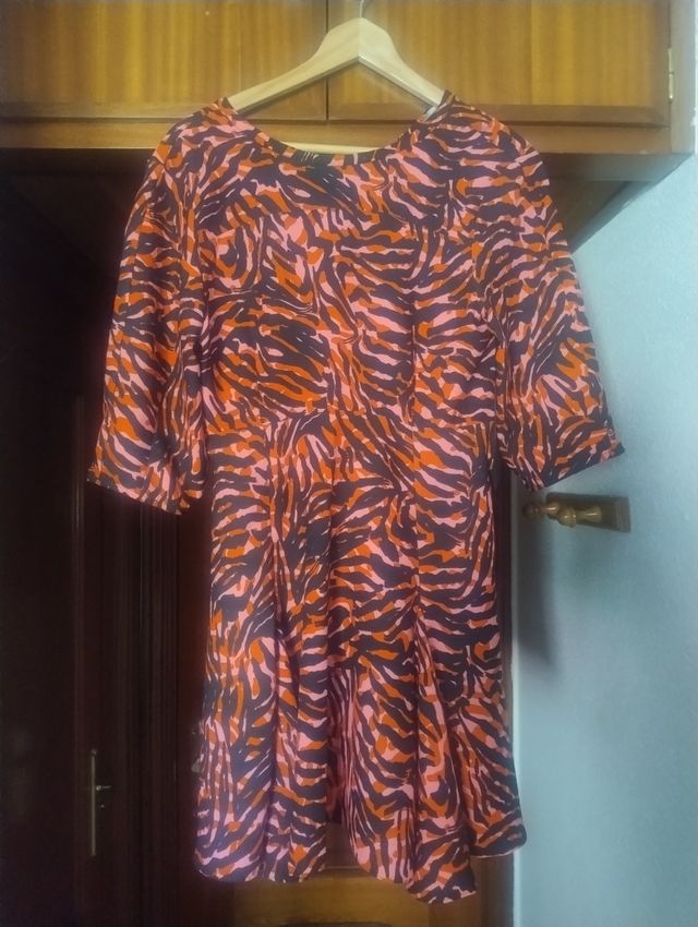 Vestido estampado talla S