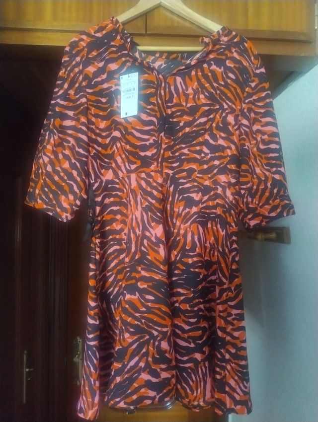 Vestido estampado talla S