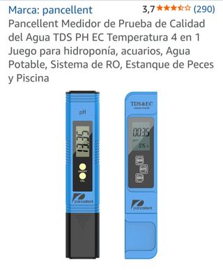 Medidor TDS PH EC Temperatura Agua