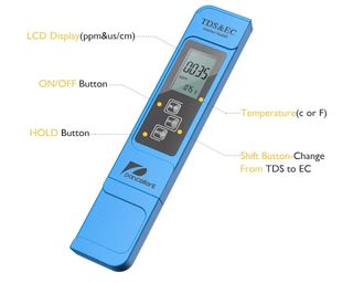 Medidor TDS PH EC Temperatura Agua