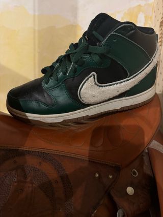 Nike Dunk High - Scarpe verdi e nere