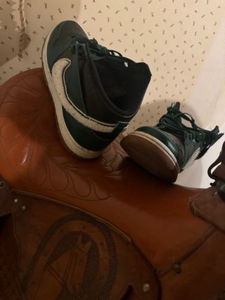 Nike Dunk High - Scarpe verdi e nere
