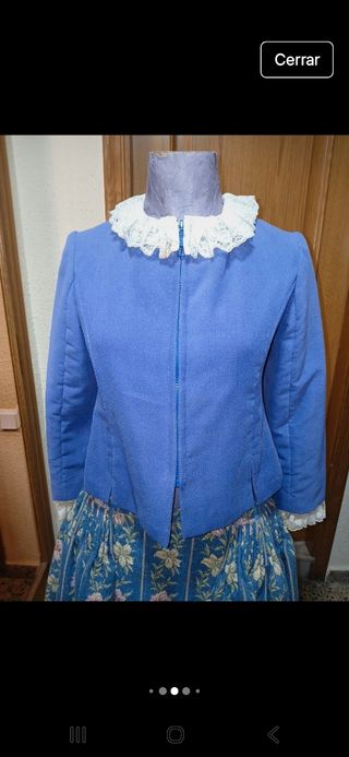 Traje huertana niña 12 años - azul