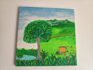Cuadro paisaje acrílico