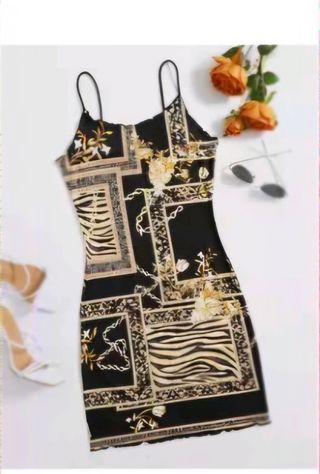 Vestidos mini estampados- multicolor