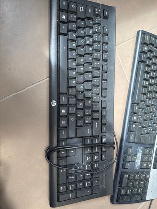 3 tastiere HP - Nero e argento