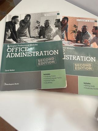 Office Administration Student’s book y Worbook.